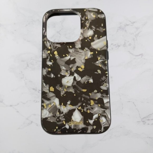 Sonix Marble Black and Gold Phone Case for iPhone 15 - Picture 1 of 4